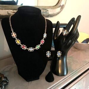 Sarah Coventry 3-PC Jewelry set, Gold tone, Vintage, Stamped
